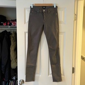 Hudson Grey Mid Rise Skinny Jean
